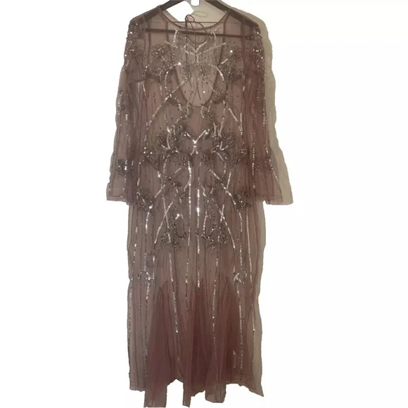 Free People sheer sequin Starlight Maxi Dress - Picture 11 of 11